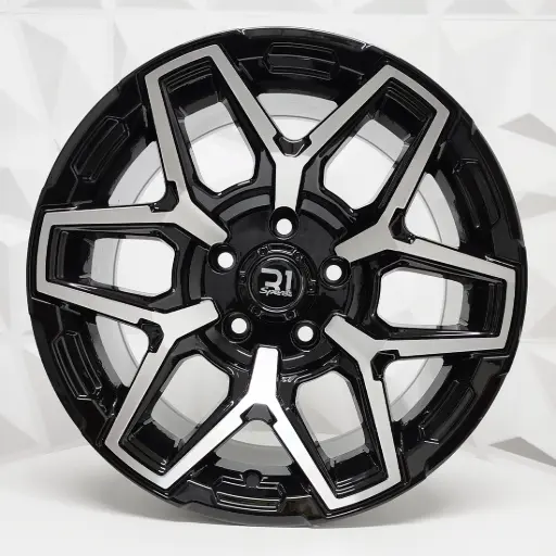 [154920] RIN 15X8 5-127 R1 SPORT QC2043 BLACK MACHINE FACE ET-10 CB83