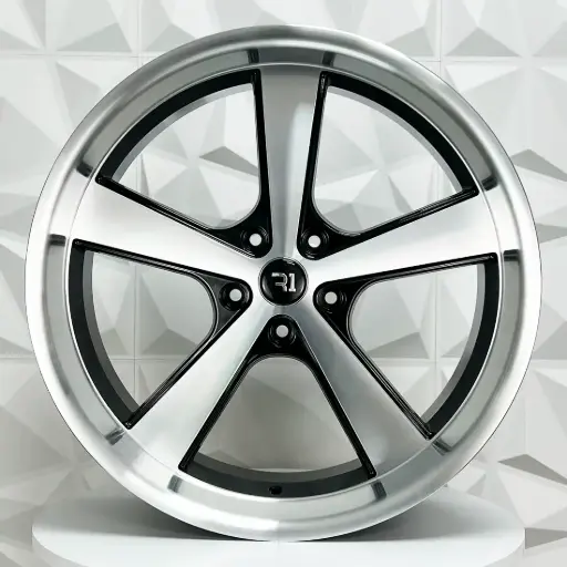 [204532F] RIN 20X9 5-127 R1 SPORT QC5205 BLACK MACHINE FACE+MI ET15 CB78.3